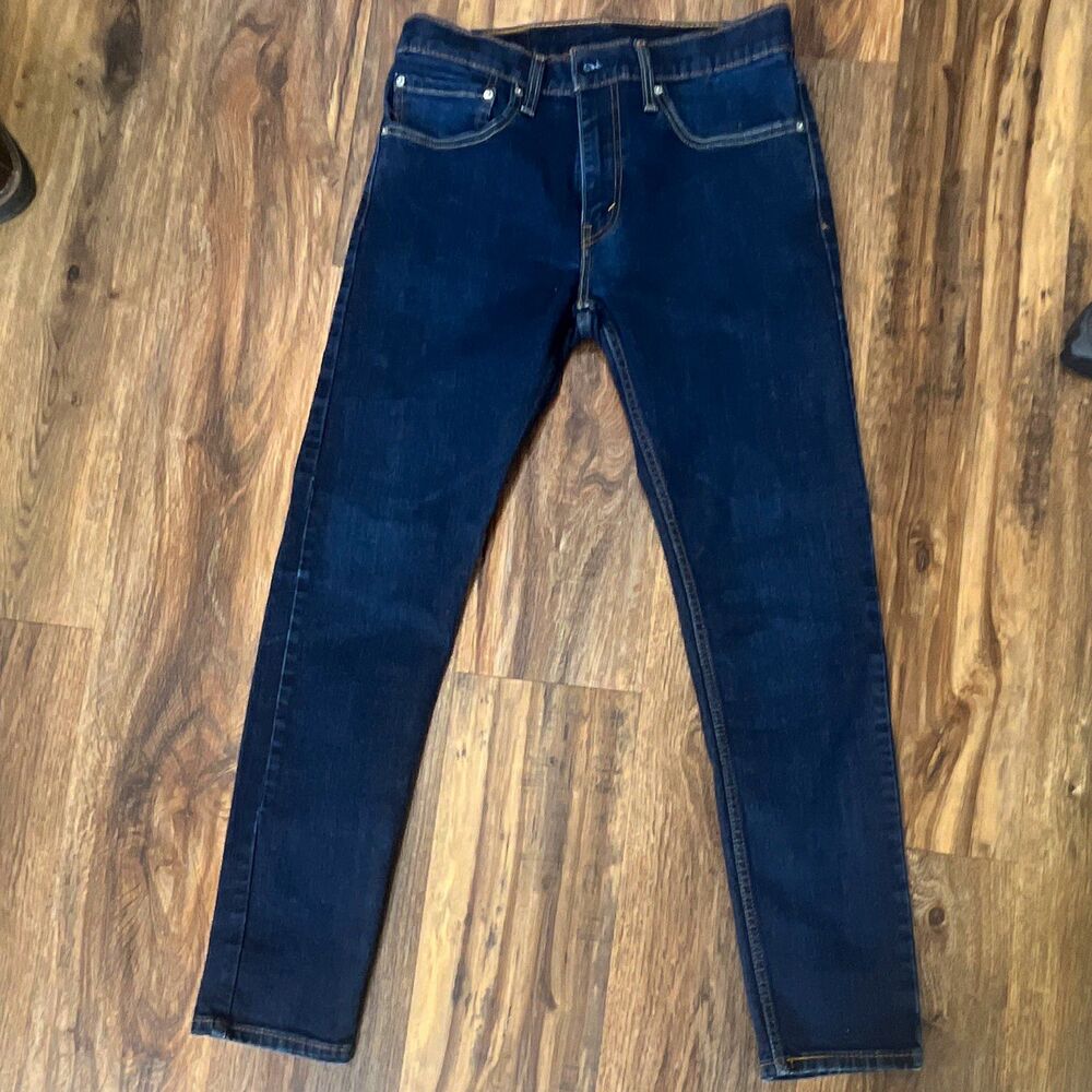 Levi’s 512 Slim Fit Tapered Jeans Men’s Blue Dark Wash Denim Low Rise 5-Pocket